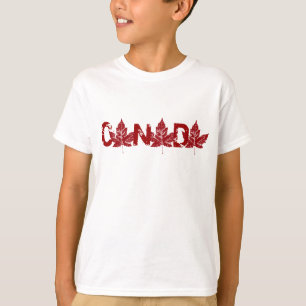 Barn Kanada T-shirt Kanada Souvenir Barn Klänninga