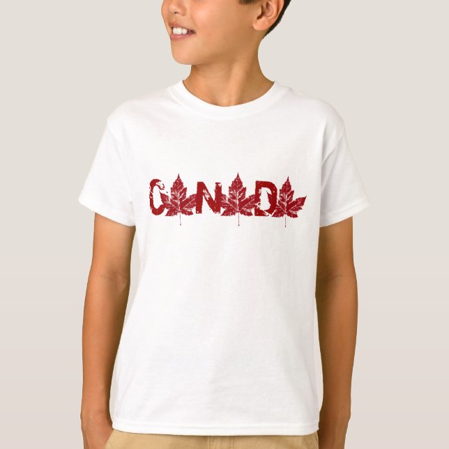 Barn Kanada T-shirt Kanada Souvenir Barn Klänninga (Framsida)