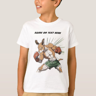 Barn Kangaroo Boxer Anime Illustration T-Shirt