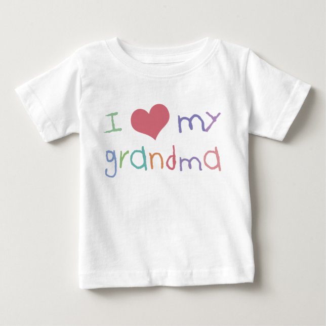 Barn Kärlek Grandma Infant T-Shirt (Framsida)