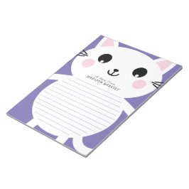 Barn Kattunge Cute Personal Stationary Antecknings Anteckningsblock