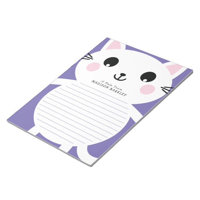 Barn Kattunge Cute Personal Stationary Antecknings Anteckningsblock (Vinklad)