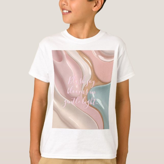 Barn klassisk t-shirt i stilren grafik (Framsida)