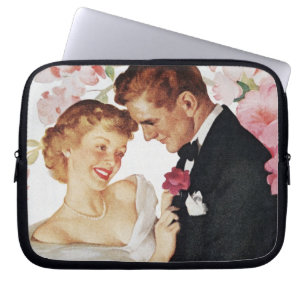 Barn kopplar ihop i formell bära laptop sleeve
