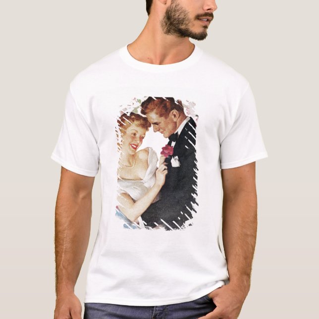Barn kopplar ihop i formell bära t-shirt (Framsida)