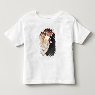 Barn kopplar ihop i formell bära t shirt