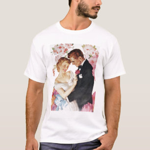Barn kopplar ihop i formell bära t-shirt