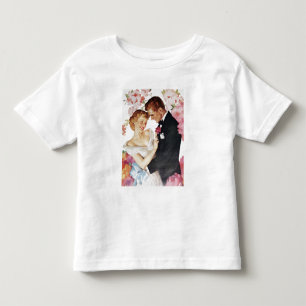 Barn kopplar ihop i formell bära tee shirt