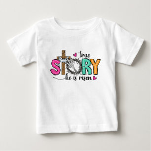 Barn kristen påsk sann historia t shirt
