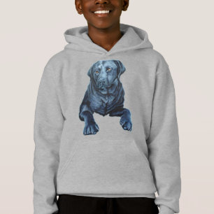 Barn Labrador Hoodie Blue Hund Art Sweatshirts T Shirt