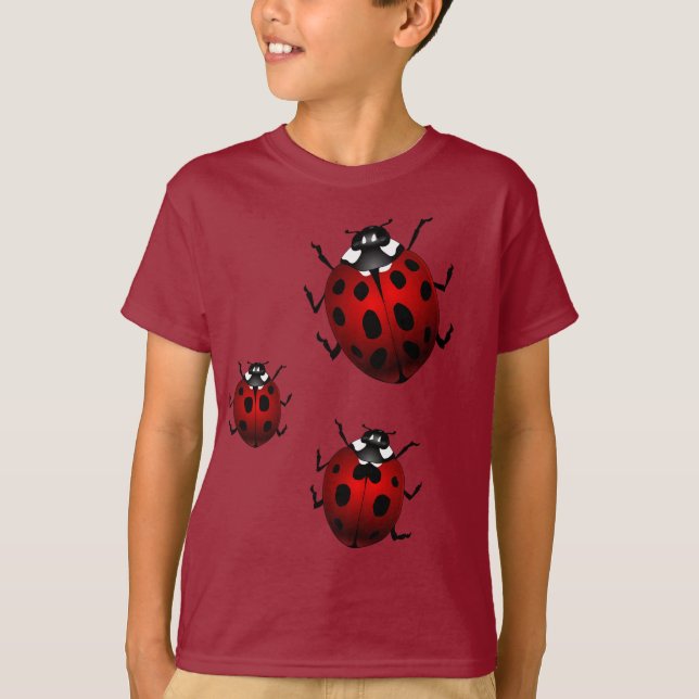 Barn Ladybug T-shirts Barn Cute Ladybug Shirts (Framsida)
