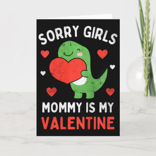 Barn ledsen tjejer Mamma är min valentin Toddlare Kort