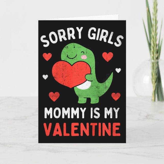 Barn ledsen tjejer Mamma är min valentin Toddlare  Kort (Framsida)