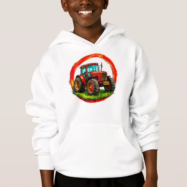 Barn leksaks traktor t shirt (Framsida)