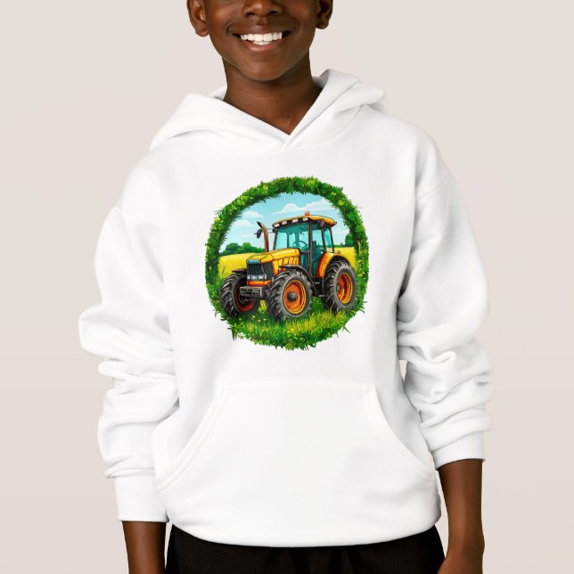 Barn leksaks traktor t shirt (Framsida)