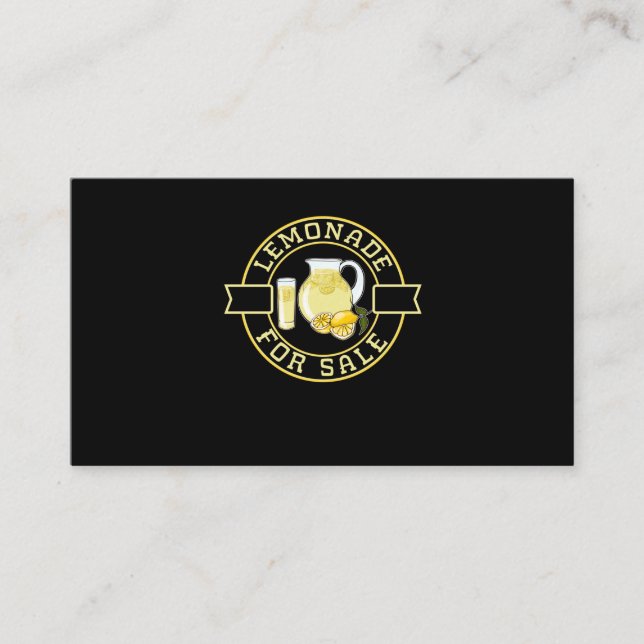 Barn Lemonade stand Boys Girls Visitkort (Framsida)