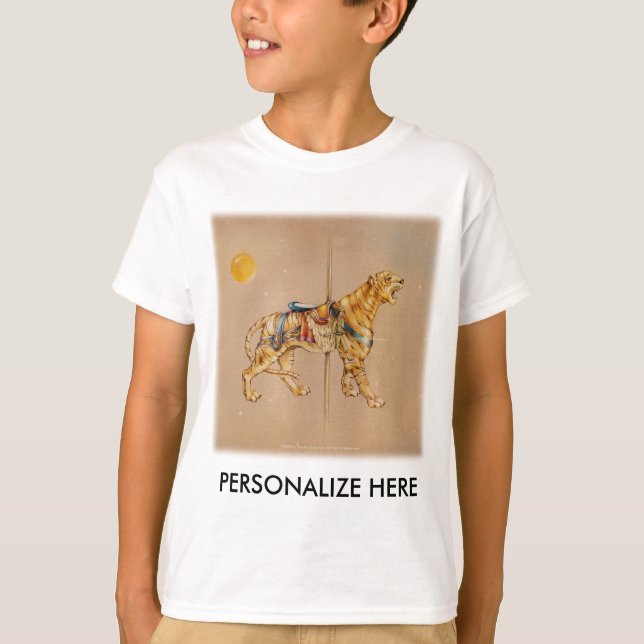 Barn Light Tees - Carousel Tiger Tröja (Framsida)
