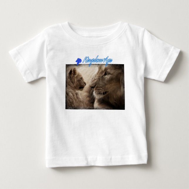barn lionT-Shirt childrens lejon fotot T-shirt (Framsida)