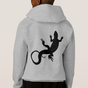 Barn Lizard Hoodie Kids Hooded Lizard Jacka Tee Shirt