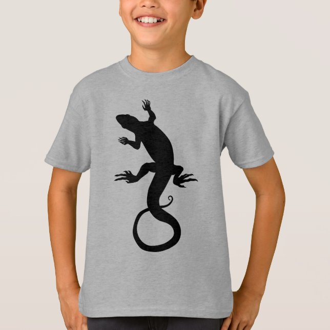 Barn Lizard Sweatshirt Reptile Art Barn tröja (Framsida)