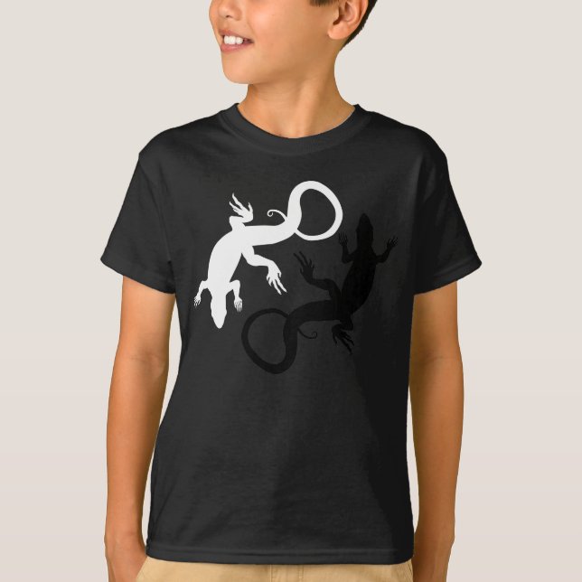 Barn Lizard T-shirt Organic Lizard Art Shirt (Framsida)