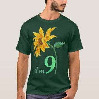 Barn - Ljud Solros I är 9 år gammal 9:e födelsedag T Shirt