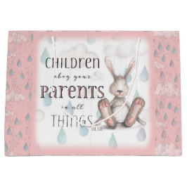 Barn lyder sina föräldrar - Kol 3:20 - Rosa