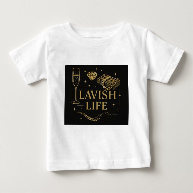 Barn Lyxig T-Shirt (Framsida)