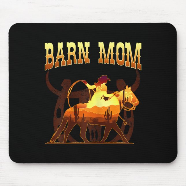 Barn Mamma I Equestrian Fläkt Musmatta (Framsidan)