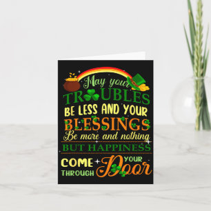 Barn män kvinnor irländskt välsignelse st patricks kort