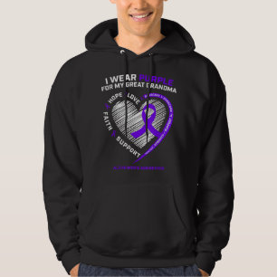 Barn Manar Kvinnor Lila Underbar mormor Alzheimers Hoodie