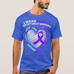 Barn Manar Kvinnor Lila Underbar mormor Alzheimers T Shirt