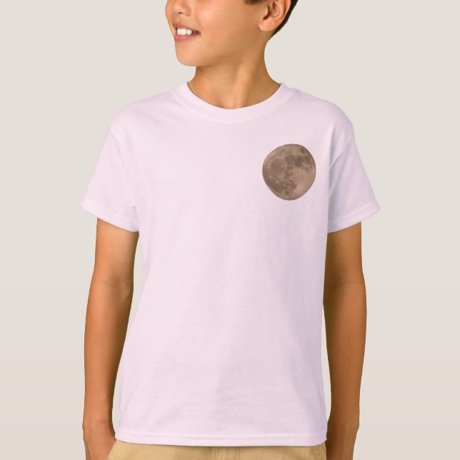 Barn Måne Shirt Full Moon Barn Måne Jersey Shirt T-shirt (Framsida)