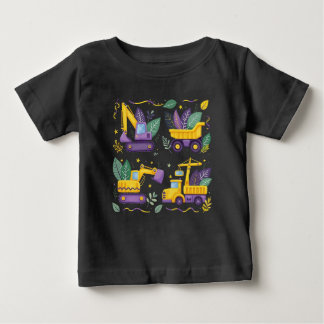 Barn Mardi Gras Konstruktions Lastbil Söt Fordon B T Shirt