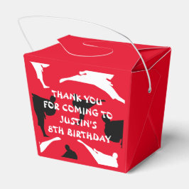 Barn martialkonst karate Födelsedagsfest favör box Presentaskar