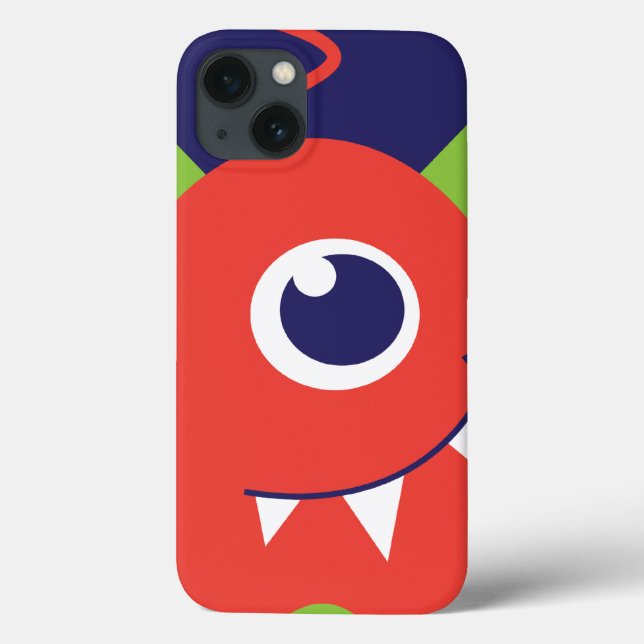 Barn med 1 ögonögon, orange med ipad-väska (Baksida)