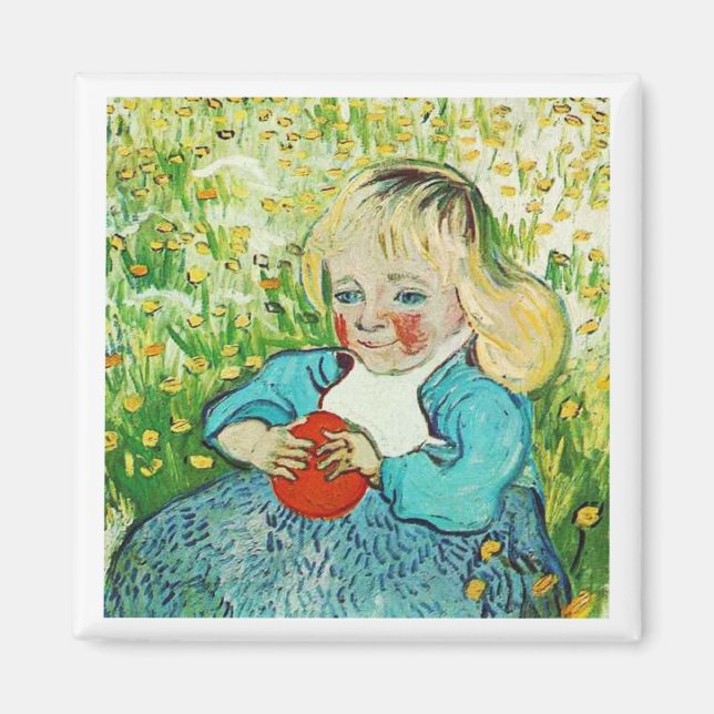 Barn med apelsin, 1890. Vincent van Gogh. Magnet (Framsidan)