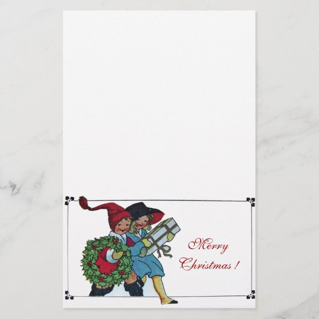 BARN MED CHRISTMAS GIFTS BREVPAPPER (Framsida)