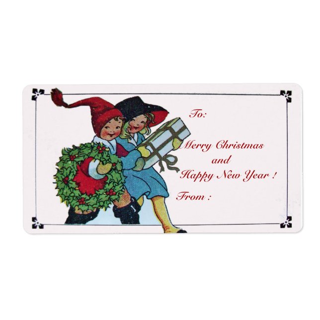 BARN MED CHRISTMAS GIFTS FRAKTSEDEL (Framsidan)