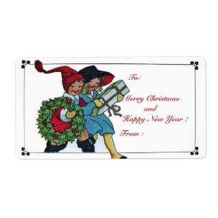 BARN MED CHRISTMAS GIFTS FRAKTSEDEL