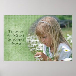 barn med daisy poster
