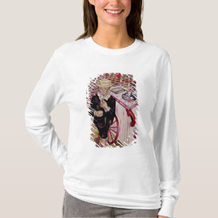 Barn med en glass t shirt