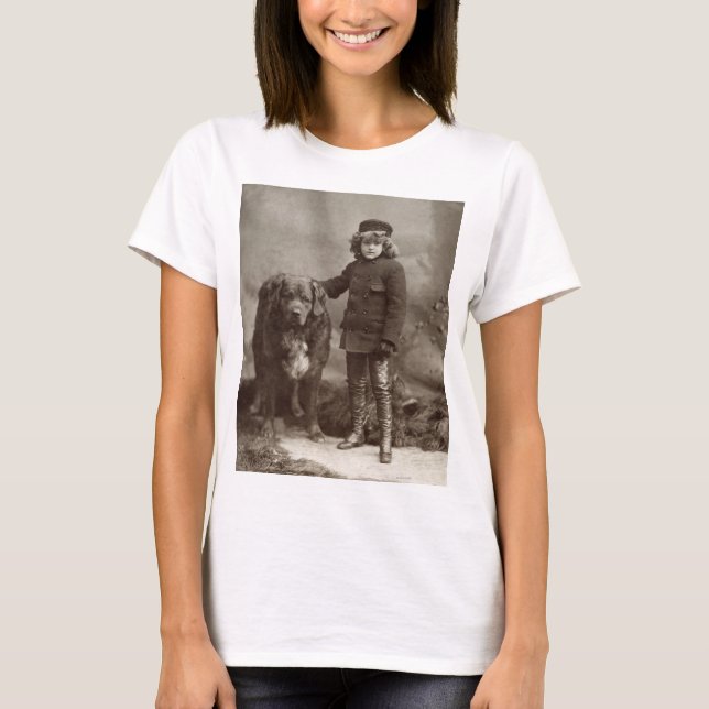 Barn med hunden, C1885 Tee (Framsida)