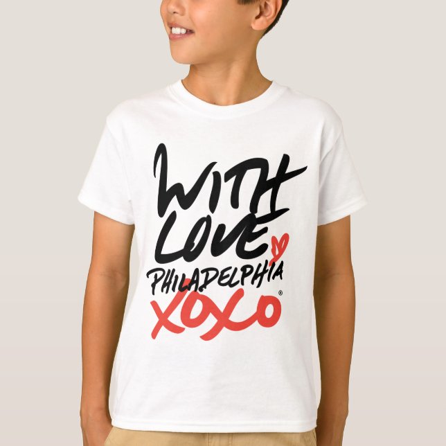 Barn med kärlek, Philadelphia XOXO T-tröja T Shirt (Framsida)