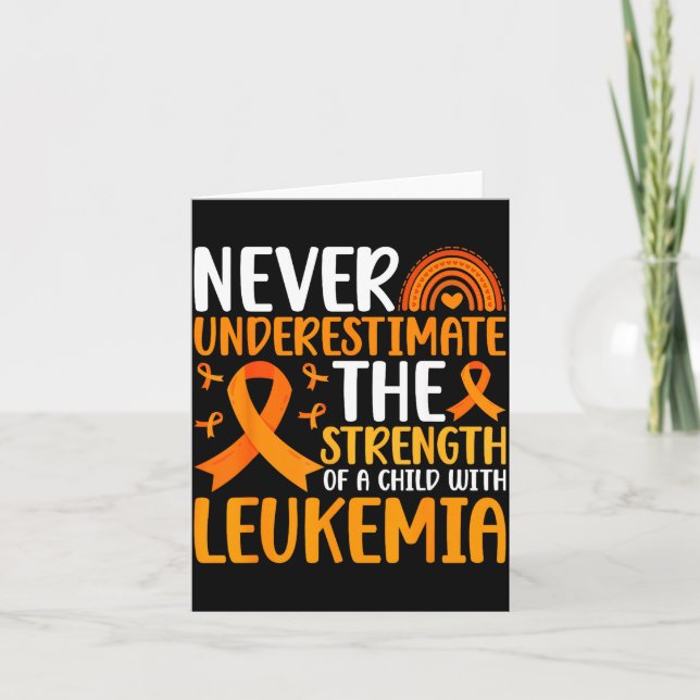Barn med leukemi krigare leukemi medvetenhet kort (Framsida)