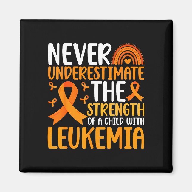 Barn med leukemi krigare leukemi medvetenhet magnet (Framsidan)