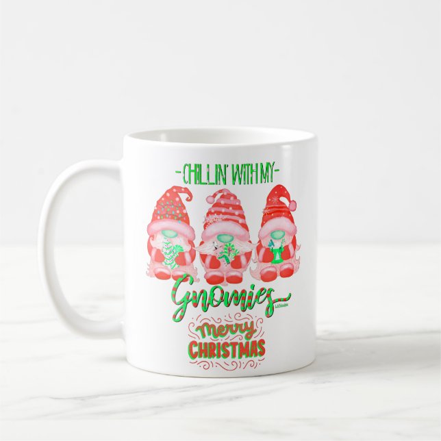 BARN MED MIN GNOMIES Lustiga julklappar Kaffemugg (Vänster)
