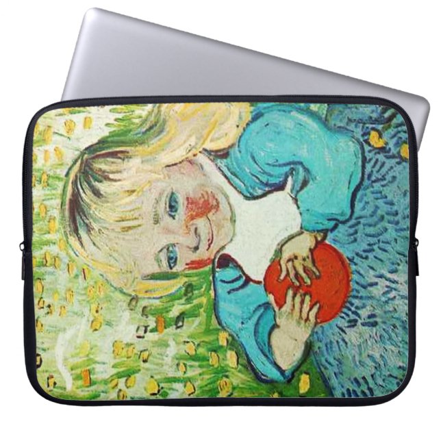 Barn med Orange, 1890. Vincent van Gogh. Laptop Sleeve (Framsidan)