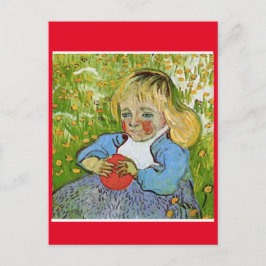Barn med Orange, av Van Gogh. Vykort