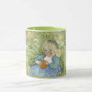 Barn med Orange Vincent Van Gogh Mugg
